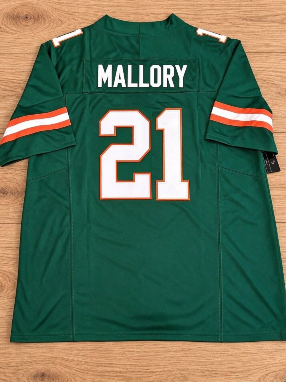 Javian Mallory Green Vapor Jersey Stitched